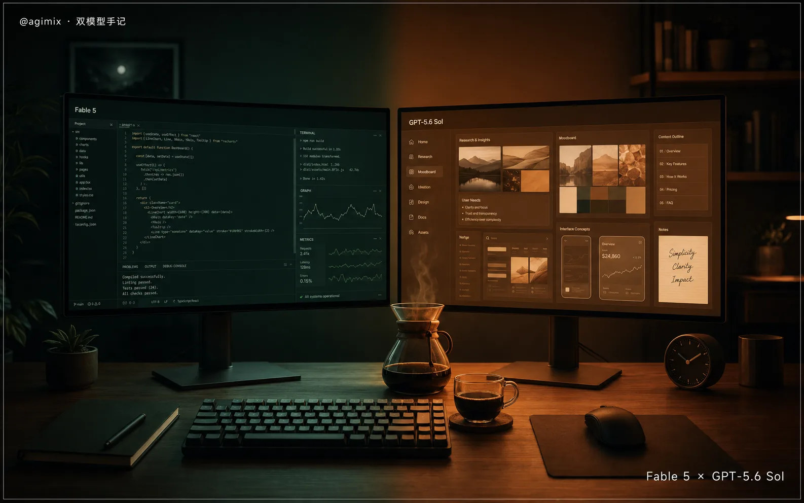 Fable 5 与 GPT-5.6-Sol 双模型使用手记配图